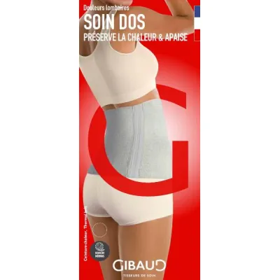 GIBAUD CHALEUR Kidney Warmer L 30cm Anthracite