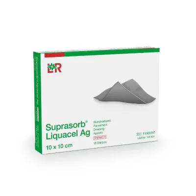 SUPRASORB Liquacel Ag 10x10cm 10 Pcs