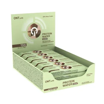 QNT Vegan Protein Wafer Hazelnut 12 x 35 g