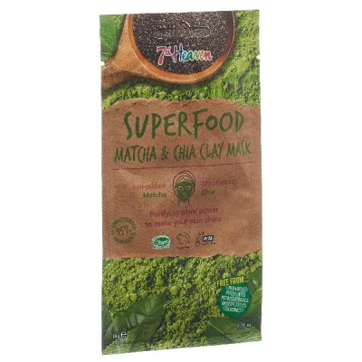 7TH HEAVEN Clay Mask Superfood Matcha Chia 10 ml