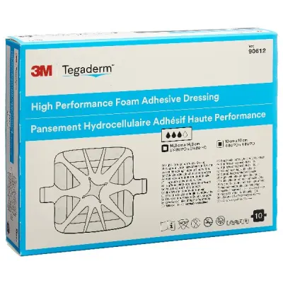 3M TEGADERM FOAM HP Foam Compress 10x10cm adhesive 10 pcs
