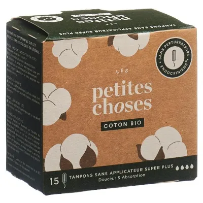 LES PETITES CHOSES Super Plus Organic Tampons 15 pcs