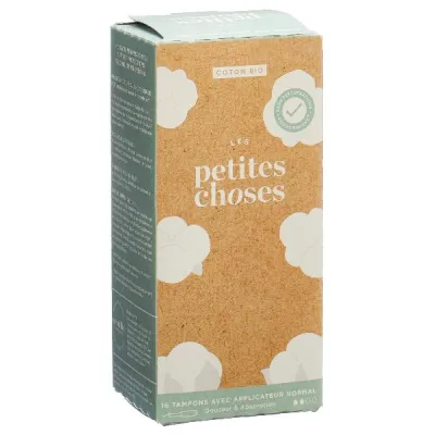 LES PETITES CHOSES Normal Organic Tampons 16 Pieces