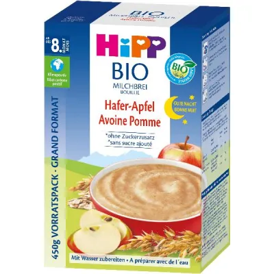 HIPP Good Night Organic Milk Porridge Oat Apple 450 g