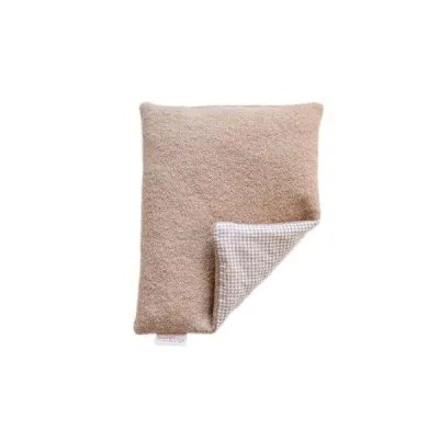 Herzzucker Cherry Stone Pillow 26x21cm Check/Wool White