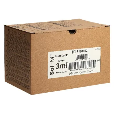 SOL-M Syringe 3ml Luer Lock st 3-t 100 pcs