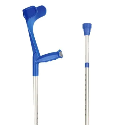 SAHAG Crutches Ergo Soft 76-96cm aluminum blue 1 pair