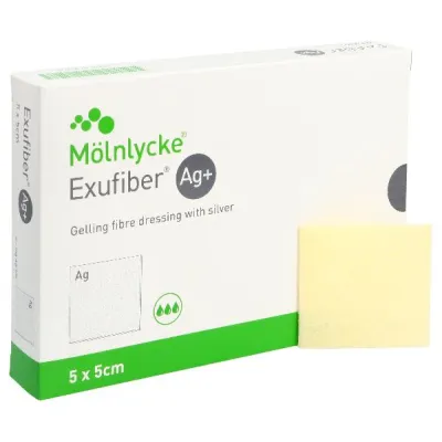 EXUFIBER Ag+ 5x5cm (new) 10 pcs