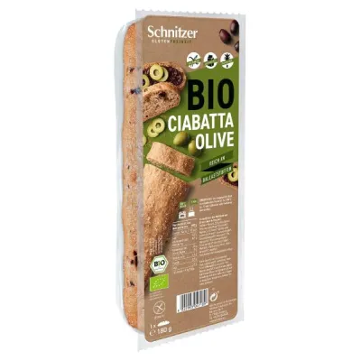 SCHNITZER Organic Ciabatta Olive Bottle 180 g