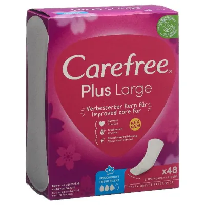 CAREFREE Plus Large Fresh Box 48 Pcs
