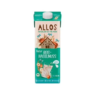 ALLOS Rice-Hazelnut Drink Tetra 1 lt