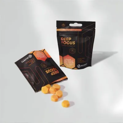 ALLSUPPS Deep Focus Multivit Peach Gummies 12 Pieces