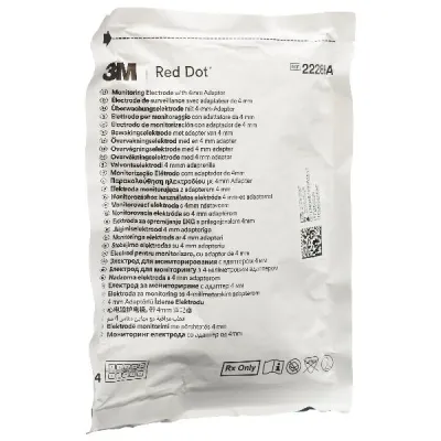 3M RED DOT Foam Monitoring Electrodes 3.7x3.3cm 40 pcs