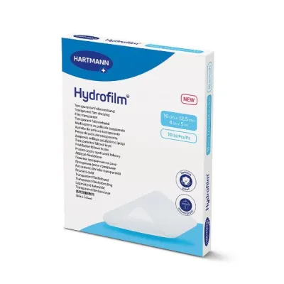 Przezroczysty opatrunek hydrofilmu 10x12,5 cm Opakowanie 10