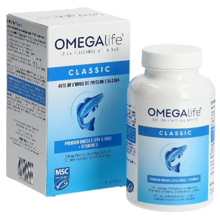 OMEGA-LIFE Classic Caps 500 mg Ds 120 pcs