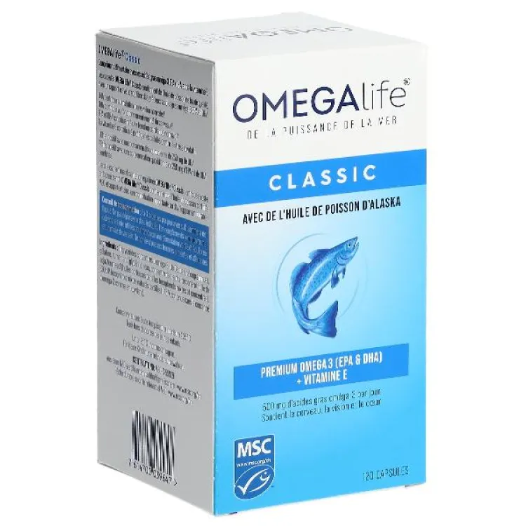 OMEGA-LIFE Classic Caps 500 mg Ds 120 pcs
