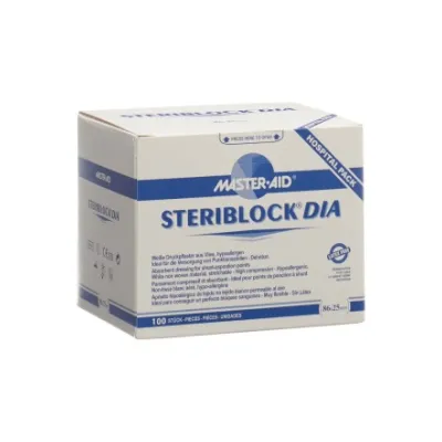 STERIBLOCK PLASTERS NON-WOVEN 86x25mm St Box 100 pcs