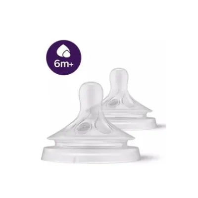 Philips Avent Естествен отговор с размер на биберон 6 6m+ 2 парчета
