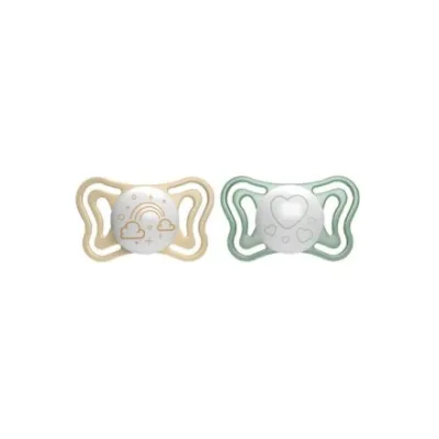 Chicco Bear Soother Physio за лиг силикон неутрален 2-6m 2 парчета