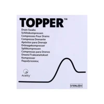 Topper Slotted Compress 7.5x7.5 սմ ստերիլ 2 պայուսակ 50 կտոր