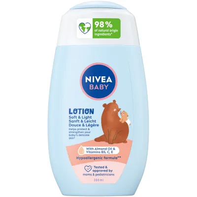 Nivea Baby Lotion Նուրբ եւ թեթեւ 200 մլ շիշ