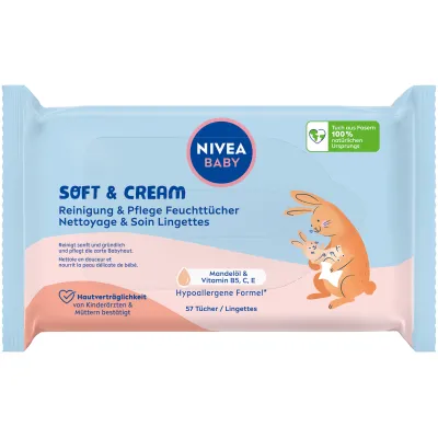 Nivea Baby Nəm Silinir Yumşaq və Krem Şüşə Şüşəsi 57 ədəd