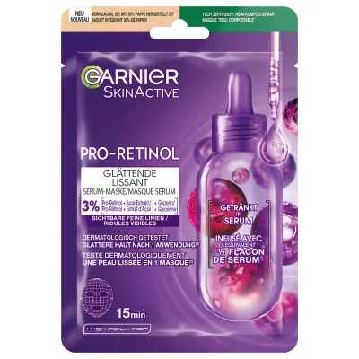 Garnier skinactive tuchmask retinol 22 g