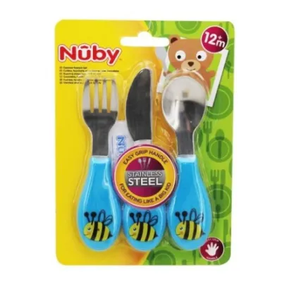 Nuby stainless steel cutlery set