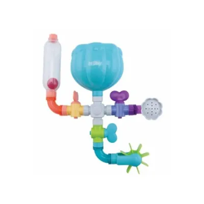 Nuby bath toy waterworks can be assembled together