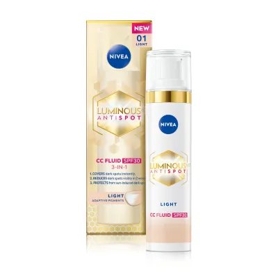 NIVEA CECL LUM630 3IN1 CC Fluid Light SPF30 40 մլ