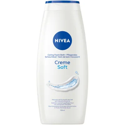 Nivea Care Bath Cream Soft (N) -pullo 750 ml