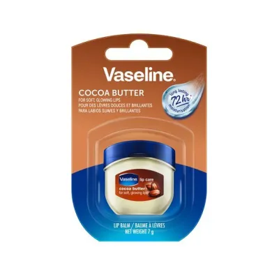 Vaseline Lip Balm Mini Jar Cacau Manteiga (Novo) 7 G