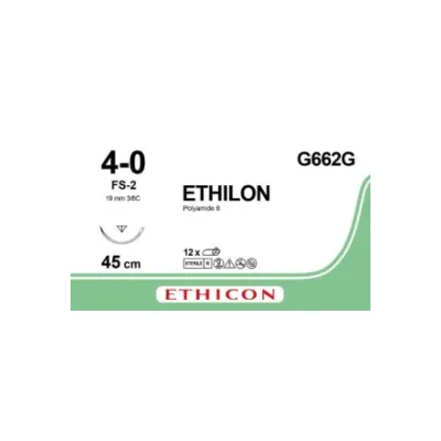 Ethilon 45cm hijau mono 1xfs-2 4-0 12 pcs