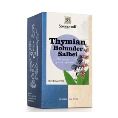 Sonenentor百里香接骨木浆果茶有机18 pcs