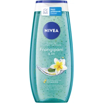 Gel mandi nivea frangipani & minyak 250 ml