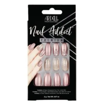 Ardell Nail Addict Premium Meta Lilac Pearl 24 PCS