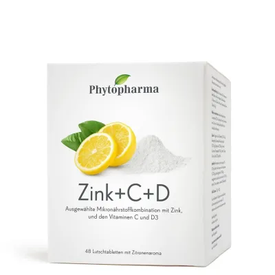 Phytopharma锌 + C + D Lozenges Bag 48件