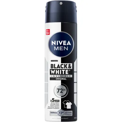 NIVEA MEN DEO INV BLA & WHI SPRING ORIGINAL 150 ml