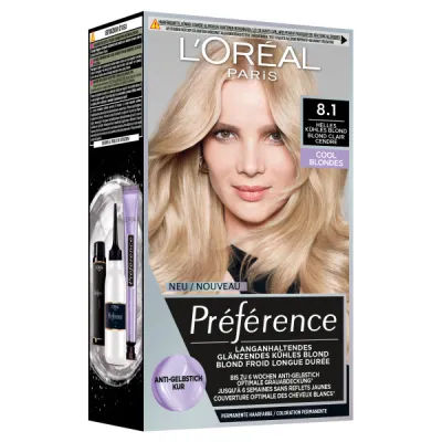 PREFERENCE Cool Blonds 8.1 Light Ash Blonde