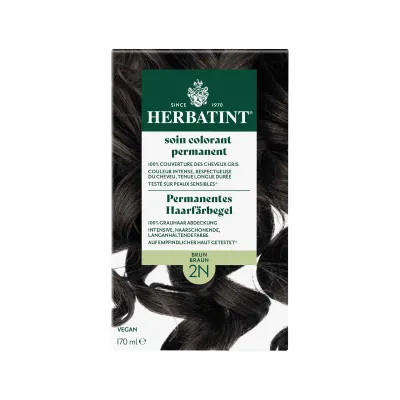 GEL צביעת שיער Herbatint 2N חום בקבוק 170 מ