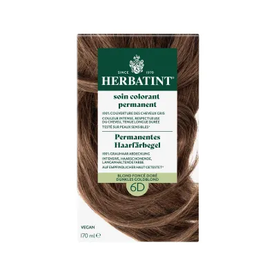 GEL צביעת שיער Herbatint 6D Blonde זהוב כהה 170 מ