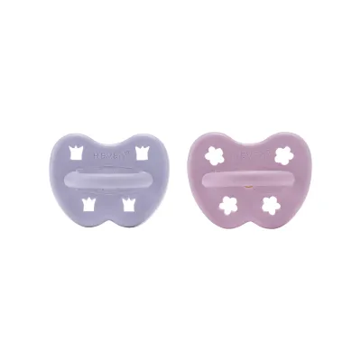 Hevea pacifier pacifier ពណ៌ផ្កាឈូកផ្កាឈូក 3-36 ម 2 ភី