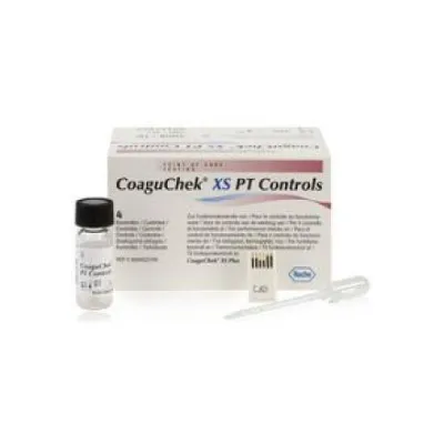 COAGUCHEK XS PT Quality Control Solution 4 x 1 ml