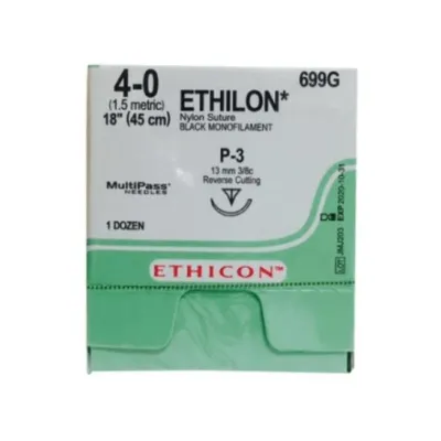 ETHILON 45cm black 4-0 FS-2 36 pcs