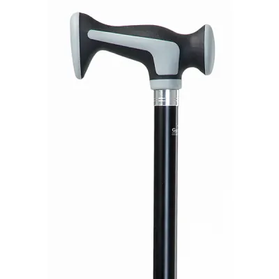 GASTROCK Walking Stick with Soft Escort Handle Black/Gray