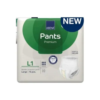 ABENA PANTS Premium L L1 Green 15 Pieces
