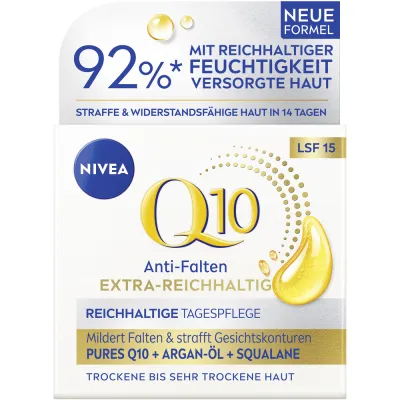 NIVEA Q10 Power Anti-Wrinkle Day Cream Extra Rich 50 ml