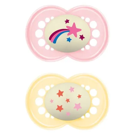MAM Night Nuggi 16-36m pink/yellow