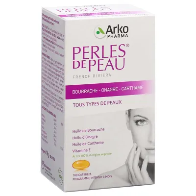 Perles de peau borretsch nachtkerzen kaps