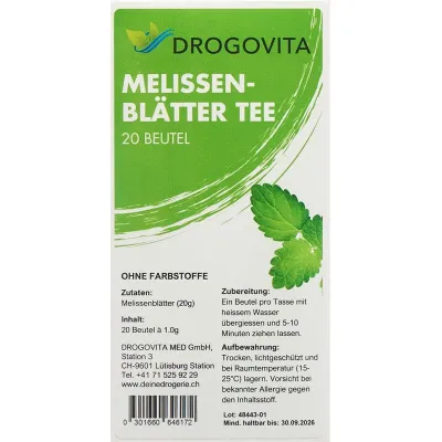 Drogovita melissen tee